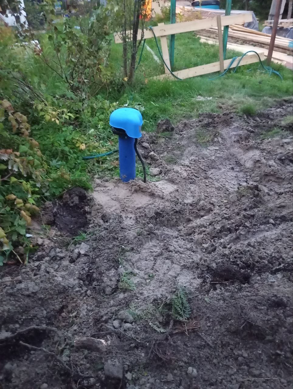 Наши работы: Ропша. Зимнее водоснабжение из скважины